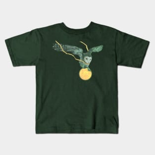 Owl and moon Kids T-Shirt